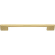 This is an image of a Heritage Brass - Cabinet Pull Slim Metro Design 192mm CTC Satin Brass Finish, c3681-192-sb that is available to order from T.H Wiggans Ironmongery in Kendal.