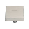 This is an image of a Heritage Brass - Cabinet Knob Square Design 38mm Satin Nickel Finish, c3685-38-sn that is available to order from T.H Wiggans Ironmongery in Kendal.