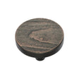 This is an image of a Heritage Brass - Cabinet Knob Round Pine Design 38mm Aged Copper Finish, c3697-38-ac that is available to order from T.H Wiggans Ironmongery in Kendal.