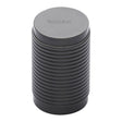 This is an image of a Heritage Brass - Cabinet Knob Cylindric Ribbed Design 21mm Matt Bronze Finish, c3850-mb that is available to order from T.H Wiggans Ironmongery in Kendal.