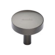This is an image of a Heritage Brass - Cabinet Knob Domed Disc Design 32mm Matt Bronze Finish, c3875-32-mb that is available to order from T.H Wiggans Ironmongery in Kendal.