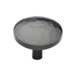 This is an image of a Heritage Brass - Cabinet Knob Round Hammered Design 38mm Matt Bronze Finish, c3877-38-mb that is available to order from T.H Wiggans Ironmongery in Kendal.