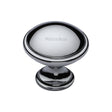 This is an image of a Heritage Brass - Cabinet Knob Domed Design 32mm Polished Chrome Finish, c3950-32-pc that is available to order from T.H Wiggans Ironmongery in Kendal.