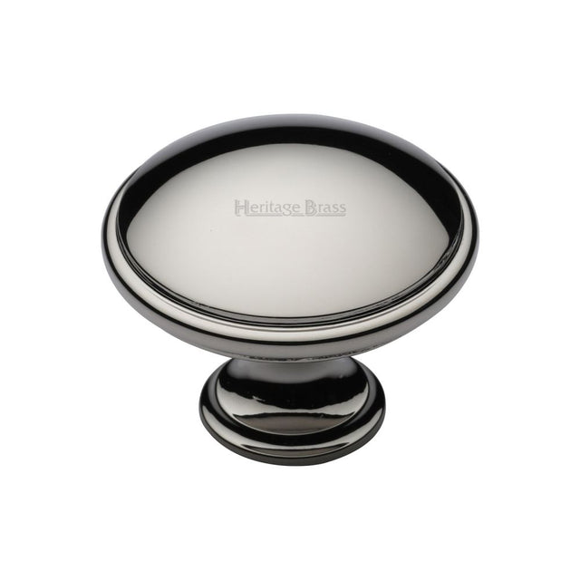 This is an image of a Heritage Brass - Cabinet Knob Domed Design 38mm Polished Nickel Finish, c3950-38-pnf that is available to order from T.H Wiggans Ironmongery in Kendal.