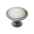 This is an image of a Heritage Brass - Cabinet Knob Domed Design 38mm Satin Nickel Finish, c3950-38-sn that is available to order from T.H Wiggans Ironmongery in Kendal.