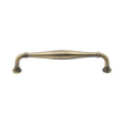 This is an image of a Heritage Brass - Cabinet Pull Henley Traditional Design 152mm CTC Antique Brass Fin, c3960-152-at that is available to order from T.H Wiggans Ironmongery in Kendal.
