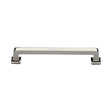 This is an image of a Heritage Brass - Cabinet Pull Square Vintage Design 152mm CTC Polished Nickel Finish, c3964-152-pnf that is available to order from T.H Wiggans Ironmongery in Kendal.