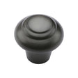 This is an image of a Heritage Brass - Cabinet Knob Round Bead Design 32mm Matt Bronze Finish, c3985-32-mb that is available to order from T.H Wiggans Ironmongery in Kendal.