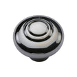 This is an image of a Heritage Brass - Cabinet Knob Round Bead Design 38mm Polished Chrome Finish, c3985-38-pc that is available to order from T.H Wiggans Ironmongery in Kendal.