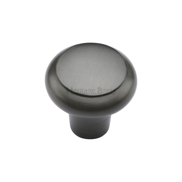 This is an image of a Heritage Brass - Cabinet Knob Round Edge Design 38mm Matt Bronze Finish, c3990-38-mb that is available to order from T.H Wiggans Ironmongery in Kendal.