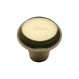 This is an image of a Heritage Brass - Cabinet Knob Round Edge Design 38mm Polished Brass Finish, c3990-38-pb that is available to order from T.H Wiggans Ironmongery in Kendal.