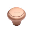 This is an image of a Heritage Brass - Cabinet Knob Round Edge Design 38mm Satin Rose Gold Finish, c3990-38-srg that is available to order from T.H Wiggans Ironmongery in Kendal.
