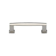 This is an image of a Heritage Brass - Cabinet Pull Vintage Design 102mm CTC Polished Nickel Finish, c4384-102-pnf that is available to order from T.H Wiggans Ironmongery in Kendal.
