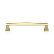 This is an image of a Heritage Brass - Cabinet Pull Vintage Design 152mm CTC Polished Brass Finish, c4384-152-pb that is available to order from T.H Wiggans Ironmongery in Kendal.