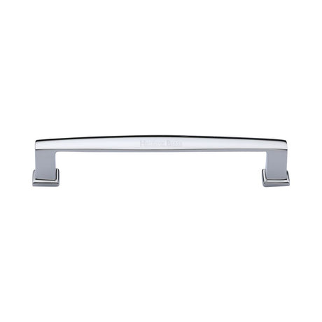 This is an image of a Heritage Brass - Cabinet Pull Vintage Design 152mm CTC Polished Chrome Finish, c4384-152-pc that is available to order from T.H Wiggans Ironmongery in Kendal.