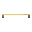 This is an image of a Heritage Brass - Cabinet Pull Vintage Design 203mm CTC Antique Brass Finish, c4384-203-at that is available to order from T.H Wiggans Ironmongery in Kendal.