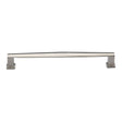 This is an image of a Heritage Brass - Cabinet Pull Vintage Design 203mm CTC Polished Nickel Finish, c4384-203-pnf that is available to order from T.H Wiggans Ironmongery in Kendal.