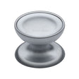 This is an image of a Heritage Brass - Cabinet Knob Surrey Design 38mm Satin Chrome Finish, c4386-38-sc that is available to order from T.H Wiggans Ironmongery in Kendal.