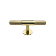 This is an image of a Heritage Brass - Cabinet Knob Knurled Fountain Design 90mm Polished Brass Finish, c4463-90-pb that is available to order from T.H Wiggans Ironmongery in Kendal.