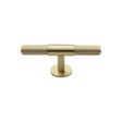 This is an image of a Heritage Brass - Cabinet Knob Knurled Fountain Design 90mm Satin Brass Finish, c4463-90-sb that is available to order from T.H Wiggans Ironmongery in Kendal.