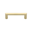 This is an image of a Heritage Brass - Cabinet Pull Hex Profile Design 102mm CTC Polished Brass Finish, c4473-102-pb that is available to order from T.H Wiggans Ironmongery in Kendal.