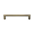 This is an image of a Heritage Brass - Cabinet Pull Hex Profile Design 152mm CTC Antique Brass Finish, c4473-152-at that is available to order from T.H Wiggans Ironmongery in Kendal.
