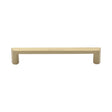 This is an image of a Heritage Brass - Cabinet Pull Hex Profile Design 152mm CTC Satin Brass Finish, c4473-152-sb that is available to order from T.H Wiggans Ironmongery in Kendal.