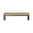 This is an image of a Heritage Brass - Cabinet Pull Wide Metro Design 101mm CTC Antique Brass Finish, c4520-101-at that is available to order from T.H Wiggans Ironmongery in Kendal.