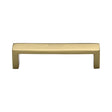 This is an image of a Heritage Brass - Cabinet Pull Wide Metro Design 101mm CTC Polished Brass Finish, c4520-101-pb that is available to order from T.H Wiggans Ironmongery in Kendal.