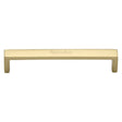 This is an image of a Heritage Brass - Cabinet Pull Wide Metro Design 152mm CTC Polished Brass Finish, c4520-152-pb that is available to order from T.H Wiggans Ironmongery in Kendal.