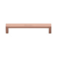 This is an image of a Heritage Brass - Cabinet Pull Wide Metro Design 152mm CTC Satin Rose Gold Finish, c4520-152-srg that is available to order from T.H Wiggans Ironmongery in Kendal.