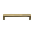 This is an image of a Heritage Brass - Cabinet Pull Wide Metro Design 160mm CTC Antique Brass Finish, c4520-160-at that is available to order from T.H Wiggans Ironmongery in Kendal.