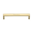 This is an image of a Heritage Brass - Cabinet Pull Wide Metro Design 160mm CTC Polished Brass Finish, c4520-160-pb that is available to order from T.H Wiggans Ironmongery in Kendal.