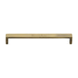 This is an image of a Heritage Brass - Cabinet Pull Wide Metro Design 192mm CTC Antique Brass Finish, c4520-192-at that is available to order from T.H Wiggans Ironmongery in Kendal.