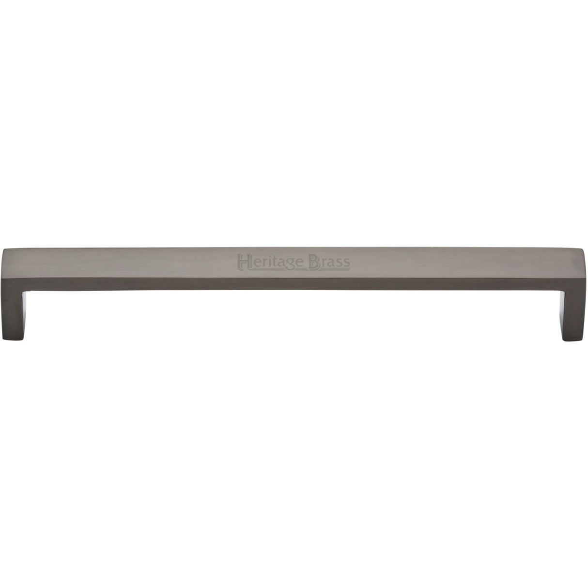 This is an image of a Heritage Brass - Cabinet Pull Wide Metro Design 203mm CTC Matt Bronze Finish, c4520-203-mb that is available to order from T.H Wiggans Ironmongery in Kendal.