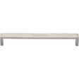 This is an image of a Heritage Brass - Cabinet Pull Wide Metro Design 203mm CTC Satin Nickel Finish, c4520-203-sn that is available to order from T.H Wiggans Ironmongery in Kendal.