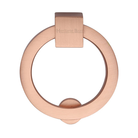 This is an image of a Heritage Brass - Round Drop Pull Satin Rose Gold finish, c6321-srg that is available to order from T.H Wiggans Ironmongery in Kendal.