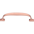 This is an image of a Heritage Brass - Cabinet Pull Durham Design 128mm CTC Satin Rose Gold Finish, c7213-128-srg that is available to order from T.H Wiggans Ironmongery in Kendal.