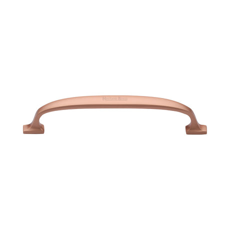 This is an image of a Heritage Brass - Cabinet Pull Durham Design 152mm CTC Satin Rose Gold Finish, c7213-152-srg that is available to order from T.H Wiggans Ironmongery in Kendal.