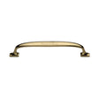 This is an image of a Heritage Brass - Cabinet Pull Durham Design 160mm CTC Polished Brass Finish, c7213-160-pb that is available to order from T.H Wiggans Ironmongery in Kendal.
