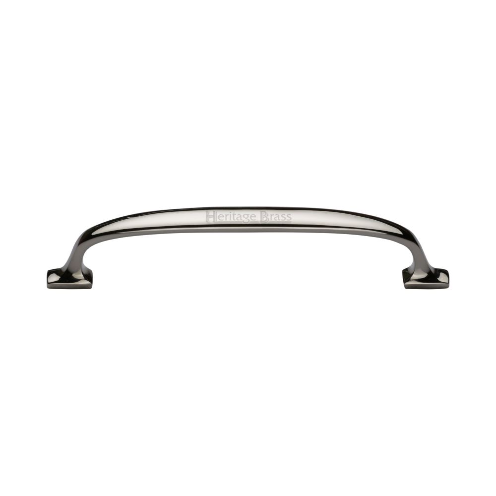 This is an image of a Heritage Brass - Cabinet Pull Durham Design 160mm CTC Polished Nickel Finish, c7213-160-pnf that is available to order from T.H Wiggans Ironmongery in Kendal.