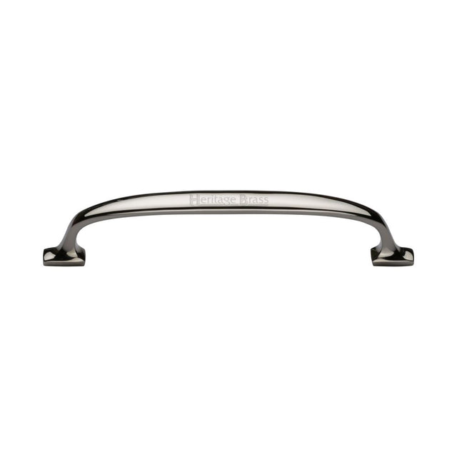 This is an image of a Heritage Brass - Cabinet Pull Durham Design 160mm CTC Polished Nickel Finish, c7213-160-pnf that is available to order from T.H Wiggans Ironmongery in Kendal.