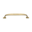This is an image of a Heritage Brass - Cabinet Pull Durham Design 160mm CTC Satin Brass Finish, c7213-160-sb that is available to order from T.H Wiggans Ironmongery in Kendal.