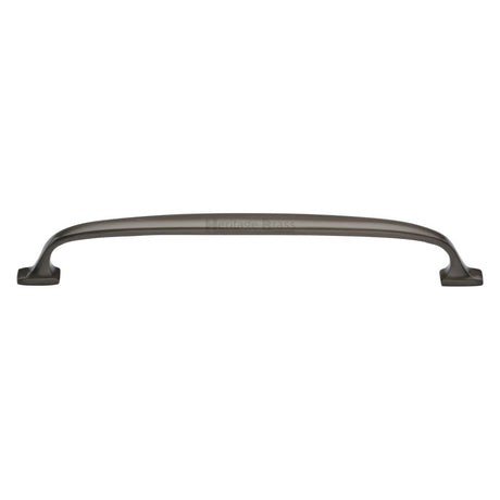 This is an image of a Heritage Brass - Cabinet Pull Durham Design 203mm CTC Matt Bronze Finish, c7213-203-mb that is available to order from T.H Wiggans Ironmongery in Kendal.