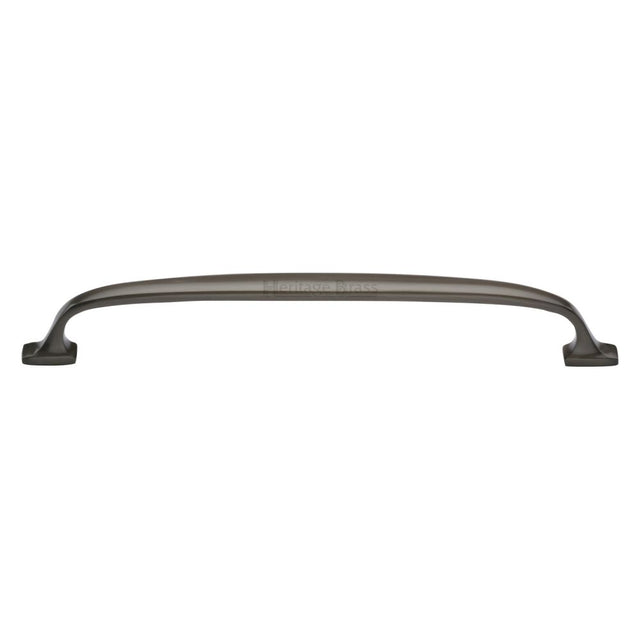 This is an image of a Heritage Brass - Cabinet Pull Durham Design 203mm CTC Matt Bronze Finish, c7213-203-mb that is available to order from T.H Wiggans Ironmongery in Kendal.