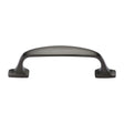 This is an image of a Heritage Brass - Cabinet Pull Durham Design 76mm CTC Matt Bronze Finish, c7213-76-mb that is available to order from T.H Wiggans Ironmongery in Kendal.