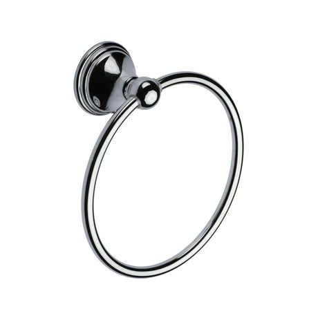This is an image of a M.Marcus - Towel ring Polished Chrome Finish, cam-ring-pc that is available to order from T.H Wiggans Ironmongery in Kendal.