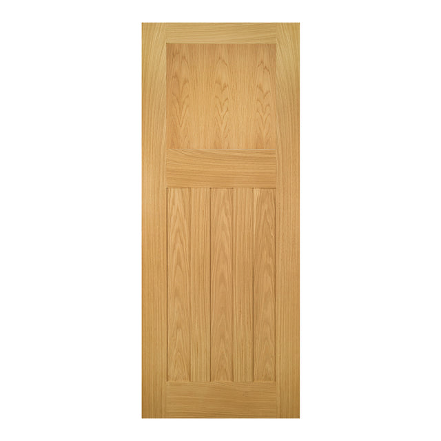 This is an image of Deanta Cambridge Unfinished Oak Doors available to order from T.H. Wiggans Ironmongery in Kendal