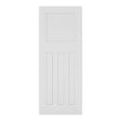 This is an image of Deanta Cambridge White Primed Doors available to order from T.H. Wiggans Ironmongery in Kendal