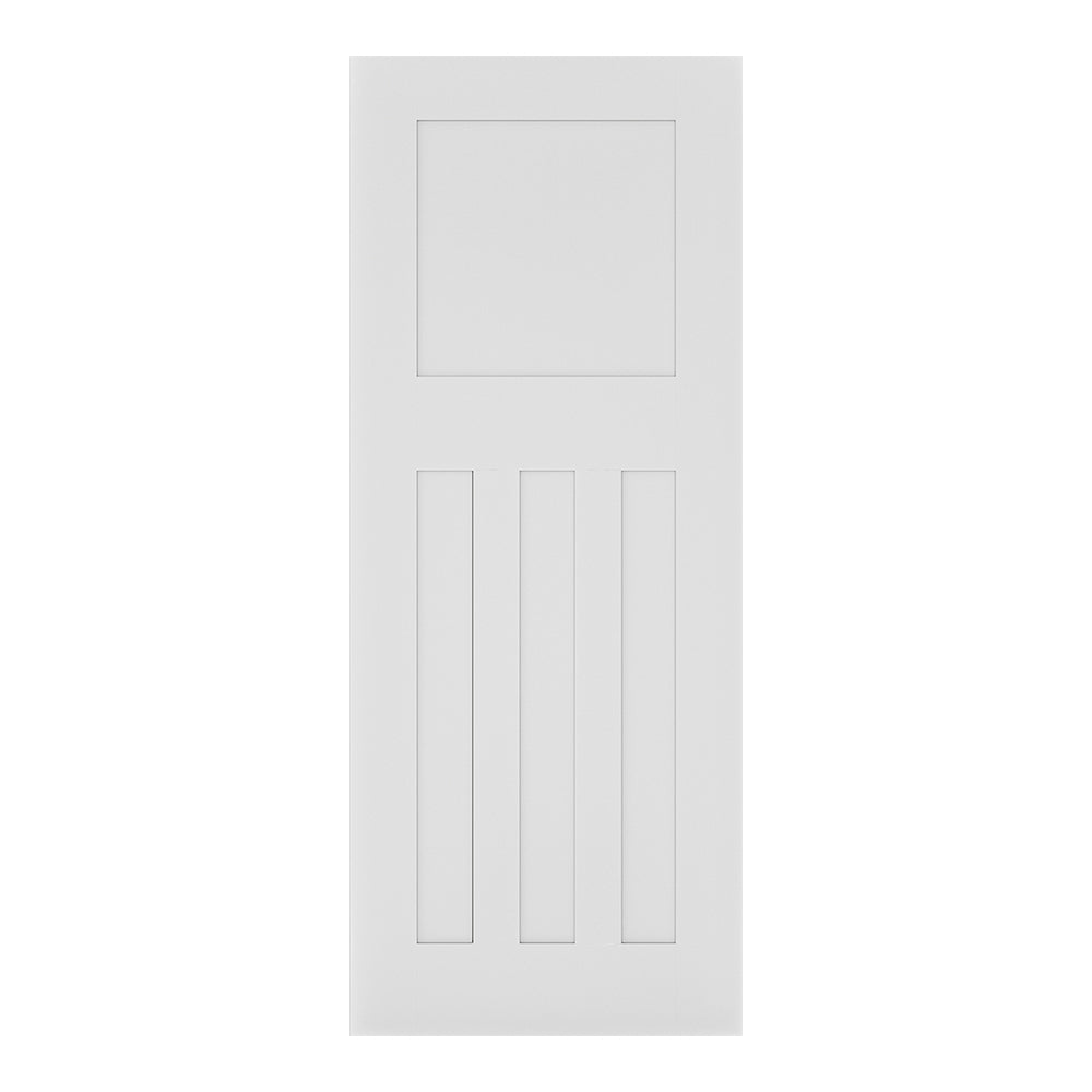 This is an image of Deanta Cambridge White Primed Doors available to order from T.H. Wiggans Ironmongery in Kendal